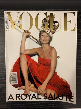 British Vogue December 2001: Kate Moss
